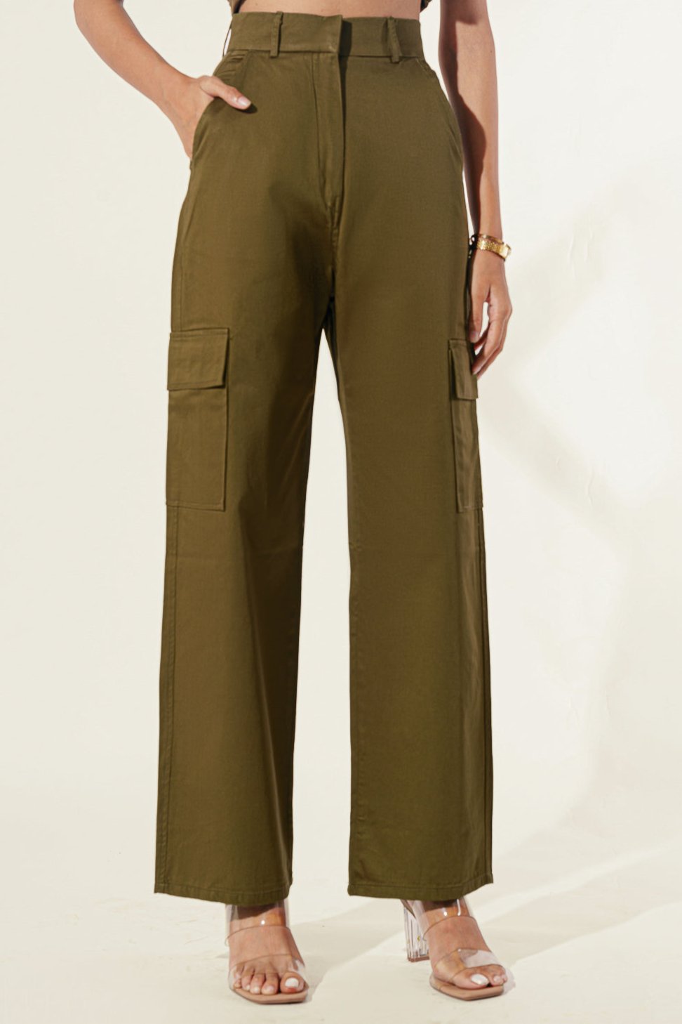 Moss Green Cargo Trouser